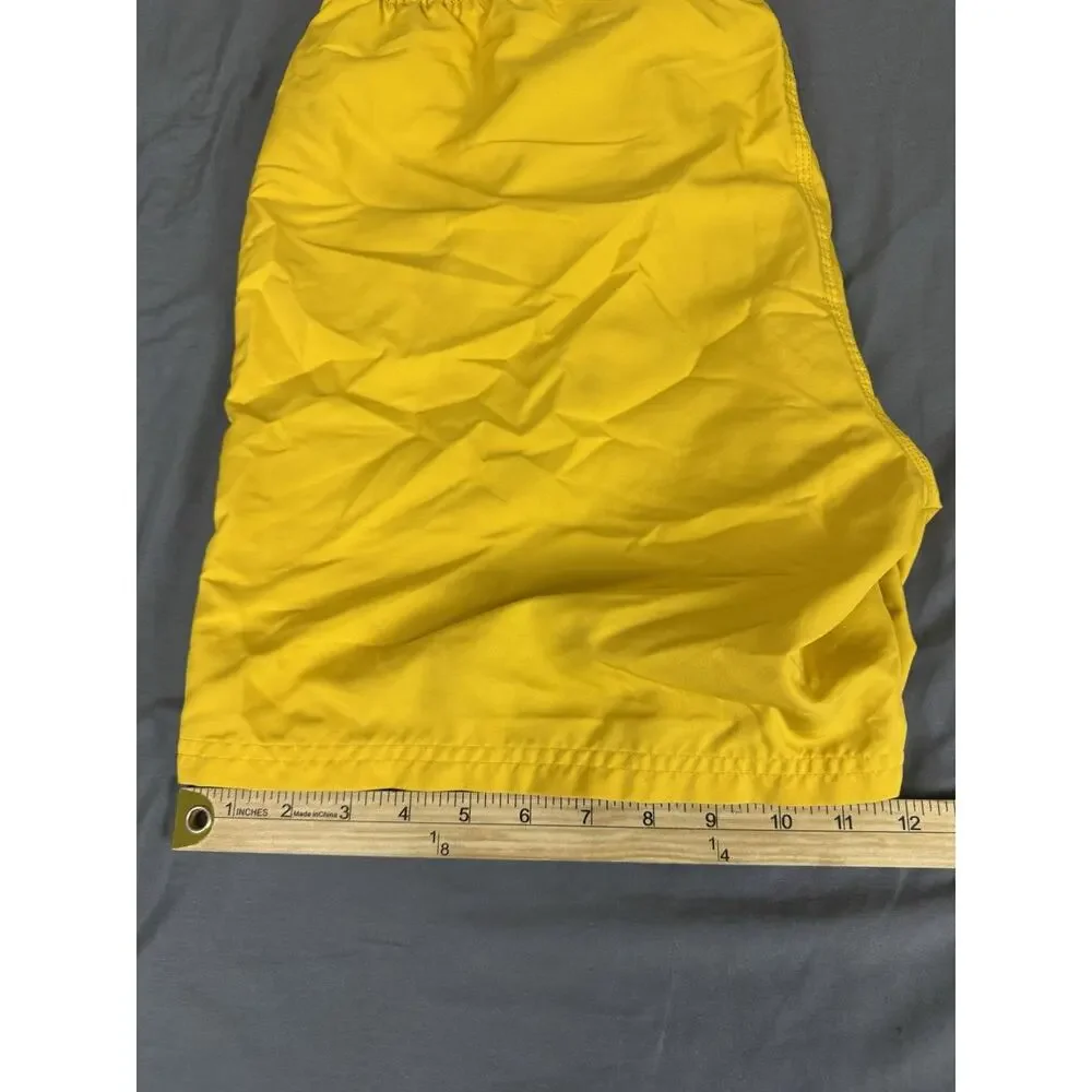 Outerknown Nomadic Volley Swim Trunks Men’s XL Yellow Quick Dry Surf Unlined